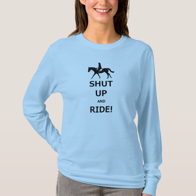 Drôle fermé et T-shirt de cheval de tour (Devant)