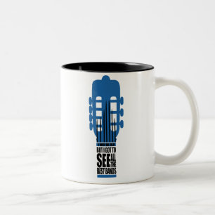 Drôle Fête des pères guitare Mug
