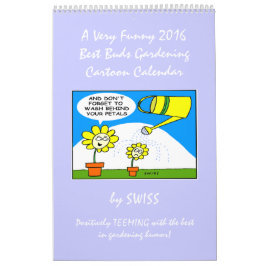 Drôle Fleurs Cartoons Gardeners Cartoon Calendrier