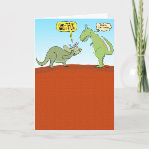 Drôle Frustré T-Rex Dinosaur carte d'anniversaire