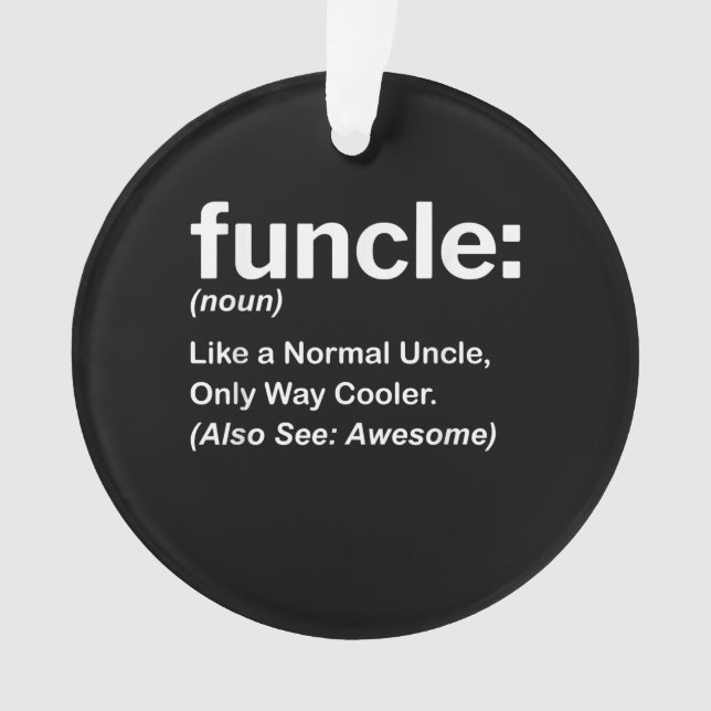 Drôle Funcle Définition Cadeau | Cadeaux Oncle (devant)