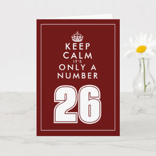 Drôle garder calme mème coutume carte 26ème annive