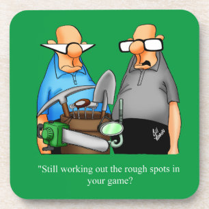 Drôle Golf Humour Dessous de verre jeu cadeau