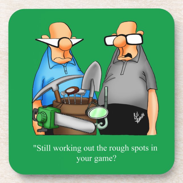 Drôle Golf Humour Dessous de verre jeu cadeau (Devant)