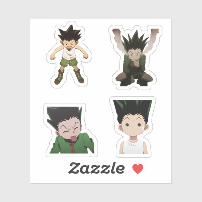 drôle gon hunter x hunter anime sticker pack (Feuille)