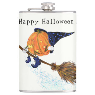 Drôle Halloween Flask Citrouille Flacon Vol