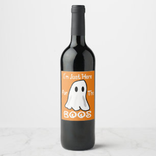 Drôle Halloween Pun Vin Étiquettes