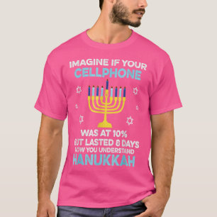 Drôle Hanoukka Cadeaux Cellphone Chanukkah T-Shirt
