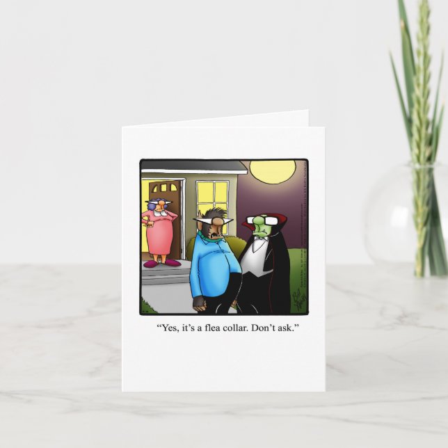 Drôle Happy Halloween Carte de voeux (Devant)