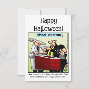 Drôle Happy Halloween Humour Carte de voeux