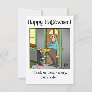 Drôle Happy Halloween Humour Carte de voeux