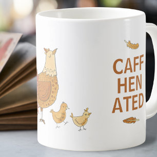 Drôle Hen Pun Chicken Mug