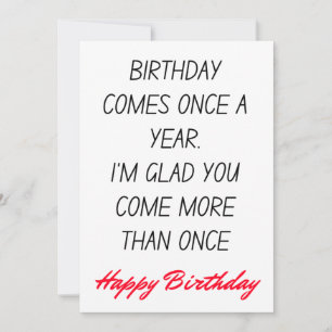 Drôle Humour Bonne Carte d'Anniversaire