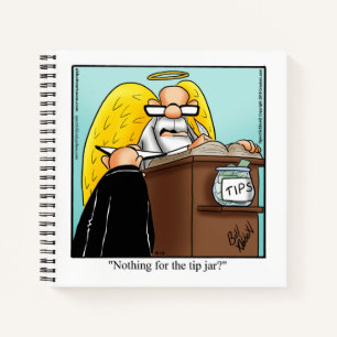Drôle Humour céleste Carnet spiral