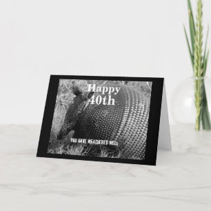 drôle humour de carte d'anniversaire armadillo