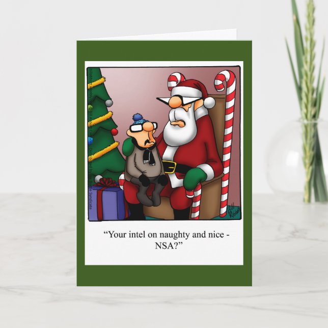 Drôle Humour de Noël Carte de réception (Devant)
