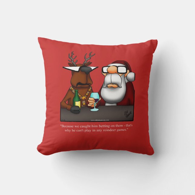 Drôle Humour de Noël de Noël Coussin de Noël (Recto)