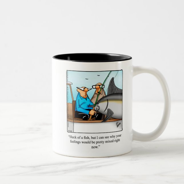 Drôle Humour de pêche cadeau Mug (Droit)