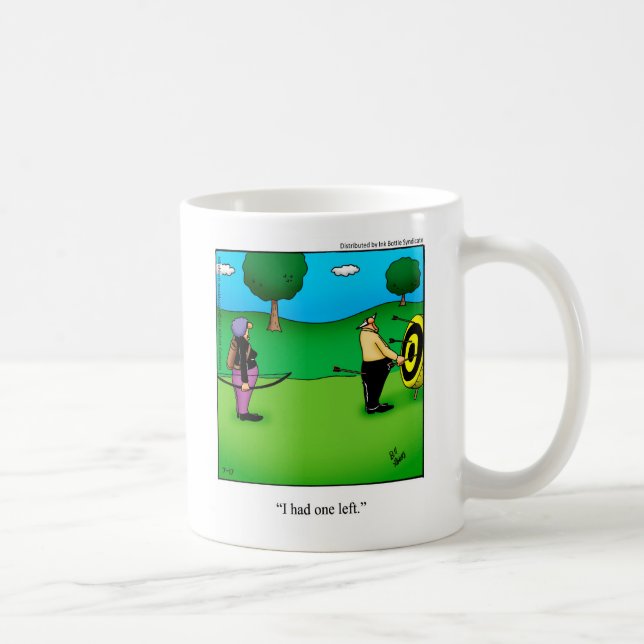 Drôle Humour de tir à l'arc cadeau Mug (Droite)