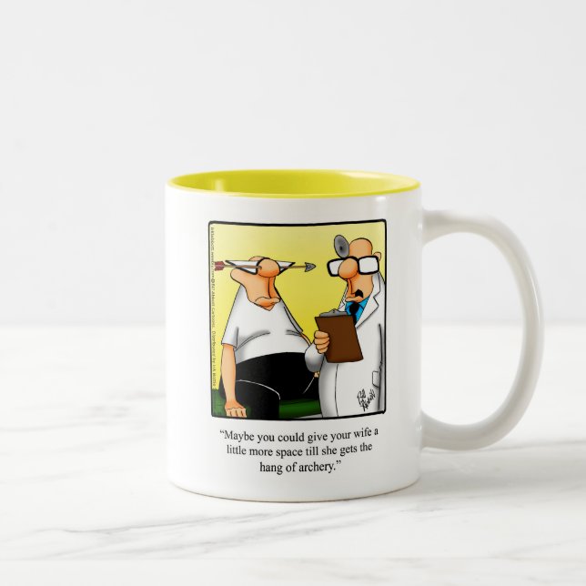Drôle Humour de tir à l'arc cadeau Mug (Droit)
