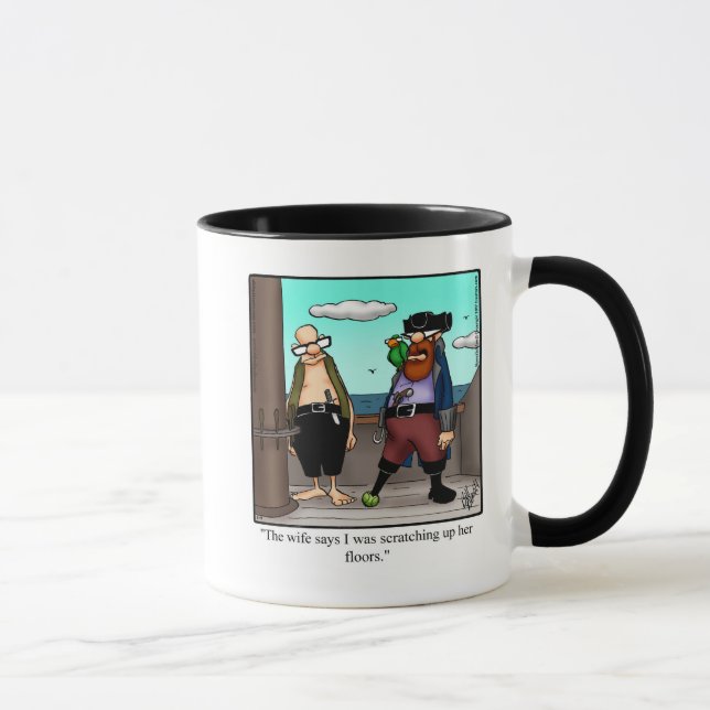 Drôle Humour Pirate cadeau Mug (Droite)