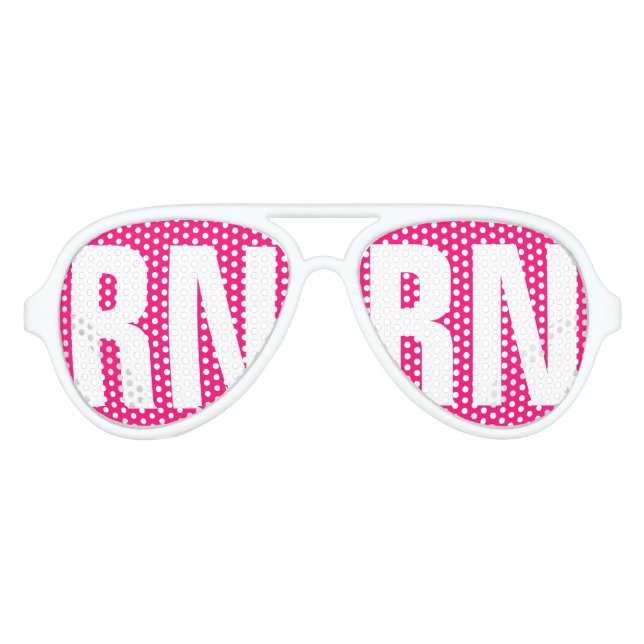 Drôle infirmière RN fête de graduation lunettes de (Devant)