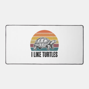 Drôle J'aime Tortues Vintage Gravure T-Shirt Des