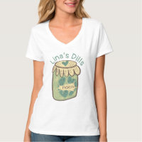 Drôle Jar de Pickles Dill Green Food Lover T-shirt