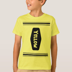 Drôle Jaune Crayon Halloween Costume T-shirt