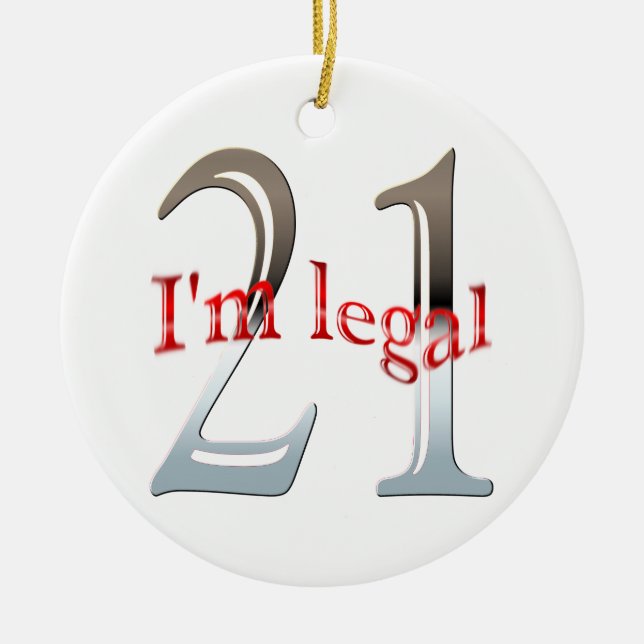 Drôle je suis le 21ème ornement juridique de Noël (Devant)