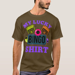 Drôle Joueur de Bingo Mon Lucky T-Shirt Copie Cop
