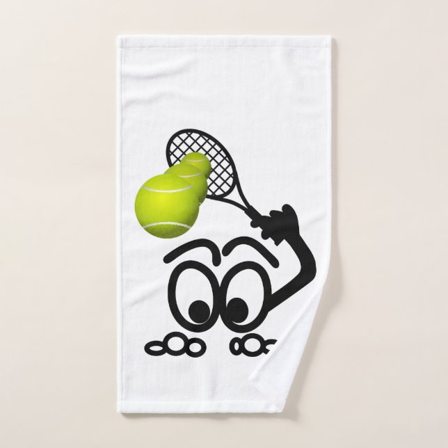 Drôle joueur de tennis (Serviette à main)
