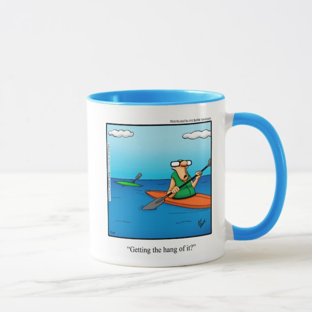 Drôle Kayaking Humour Mug cadeau (Droite)