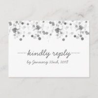 Drôle Kindly Répondre Pois mariage carte RSVP