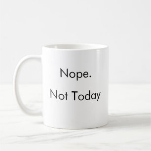 Drôle Lazy Genius Nope Energy Coffee Mug