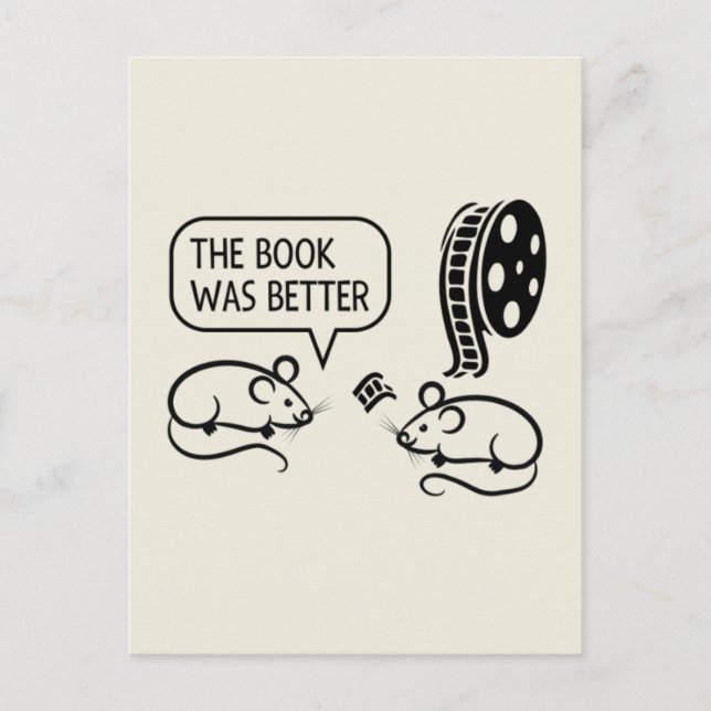 Drôle Le Livre Était Meilleure Carte Postale De So (Devant)
