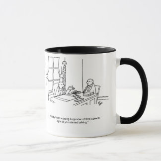 Drôle "liberté d'expression" Business Mug Cadeau