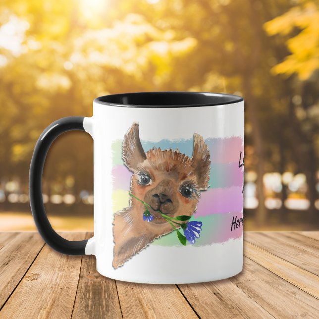Drôle Llama Mia Mug (Créateur téléchargé)
