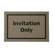 Drôle mat | Paillasson d'invitation uniquement