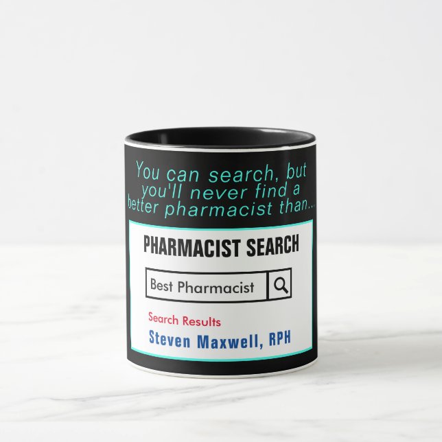 Drôle Meilleur pharmacien Mug cadeau (Centre)