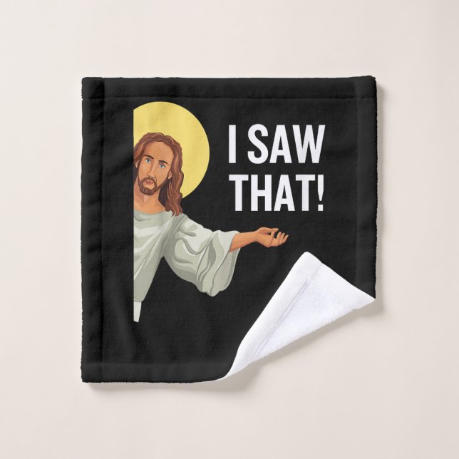 Drôle Mème Jésus J'Ai Vu Que Citation Chrétienne D (Gant de toilette)