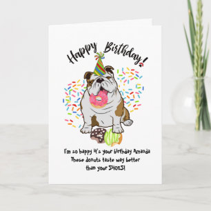 Drôle mignon Chien Chien Chien Chien Carte Anniver