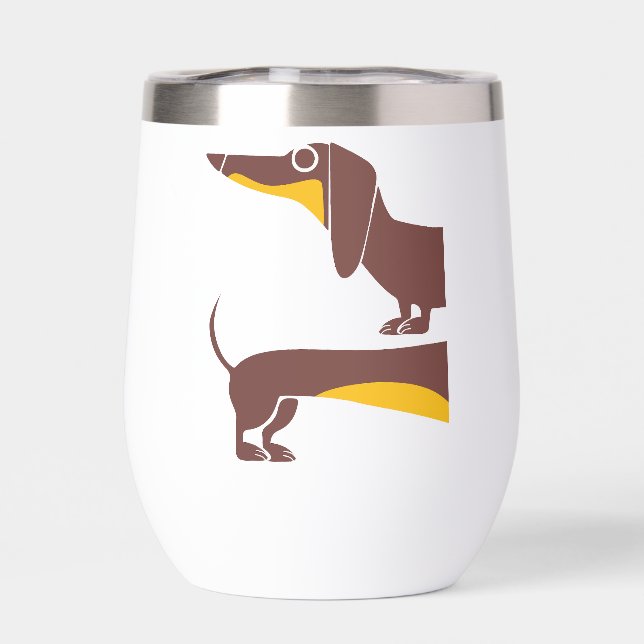 Drôle mignon dachshund pour parent chien long (Arrière)