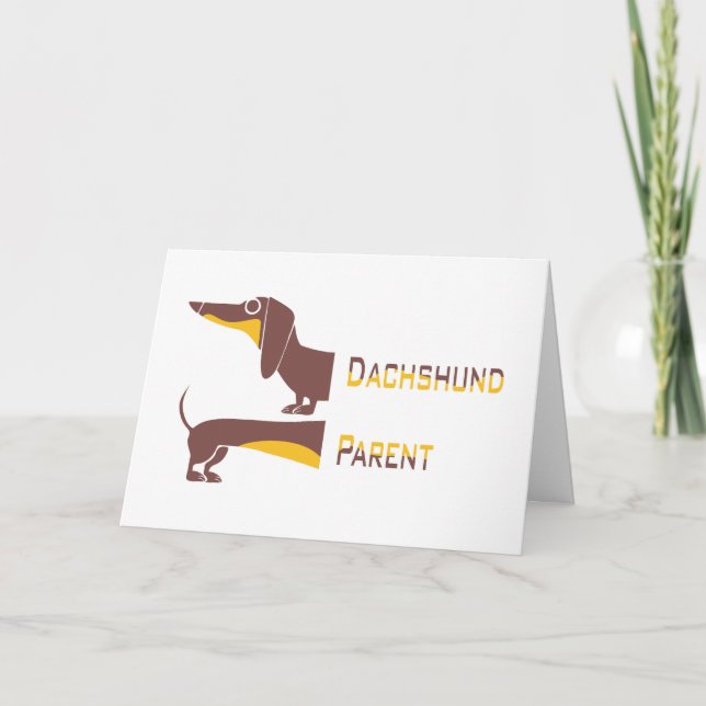 Drôle mignon dachshund pour parent chien long (Devant)