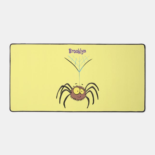 Drôle mignon dessin animé d'araignée moelleuse (Recto)
