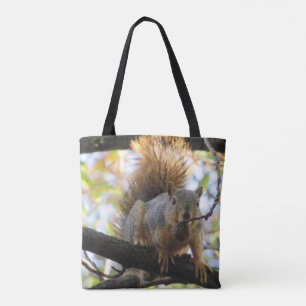 Drôle mignon écureuil Sac fourre-tout double face