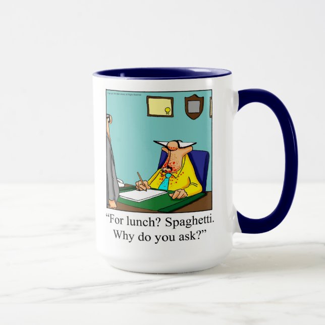 Drôle Milieu de travail Humour café Mug (Droite)