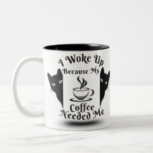 Drôle Mug Je Me Suis Réveillé Parce Que Mon Café A