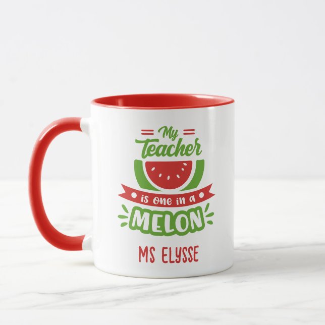 Drôle Mugs d'enseignant - Un dans un melon (Gauche)