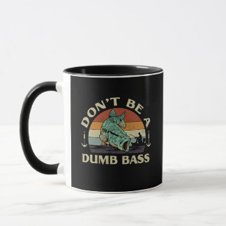 Drôle Ne soyez pas une tasse à pêche rétro achigan